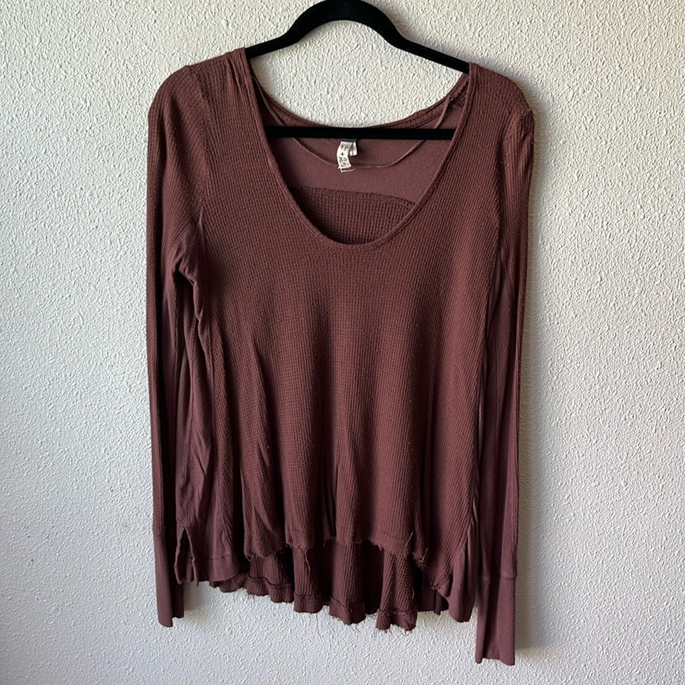 We The Free Malibu Thermal Top Brown XS